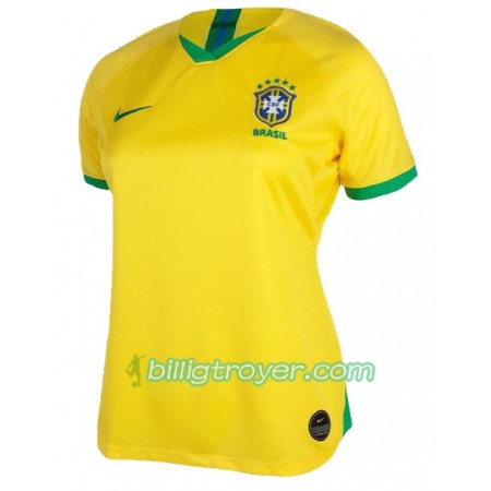 Billige Fotballdrakter Brasil Dame Hjemmedraktsett Copa América 2019 Kortermet